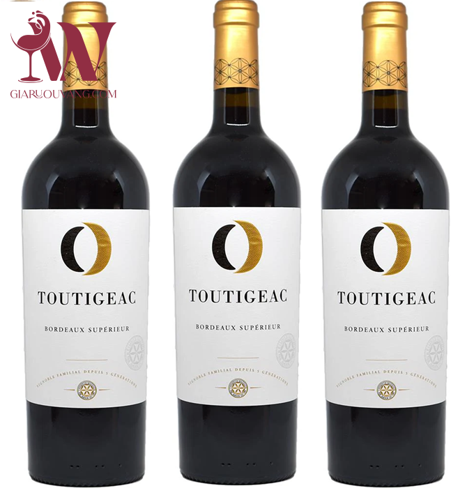 VANG PHÁP CHATEAU TOUTIGEAC O BORDEAUX SUPERIEUR 14 ĐỘ