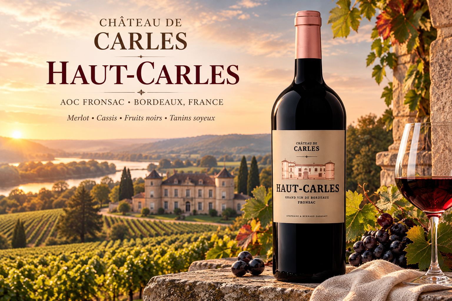 RƯỢU VANG PHÁP CHÂTEAU DE CARLES HAUT-CARLES