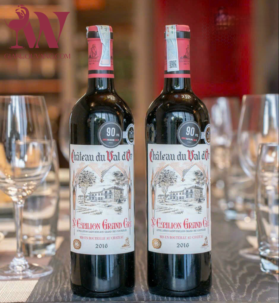 RƯỢU VANG PHÁP CHÂTEAU DU VAL D'OR 14 ĐỘ RẺ NHẤT
