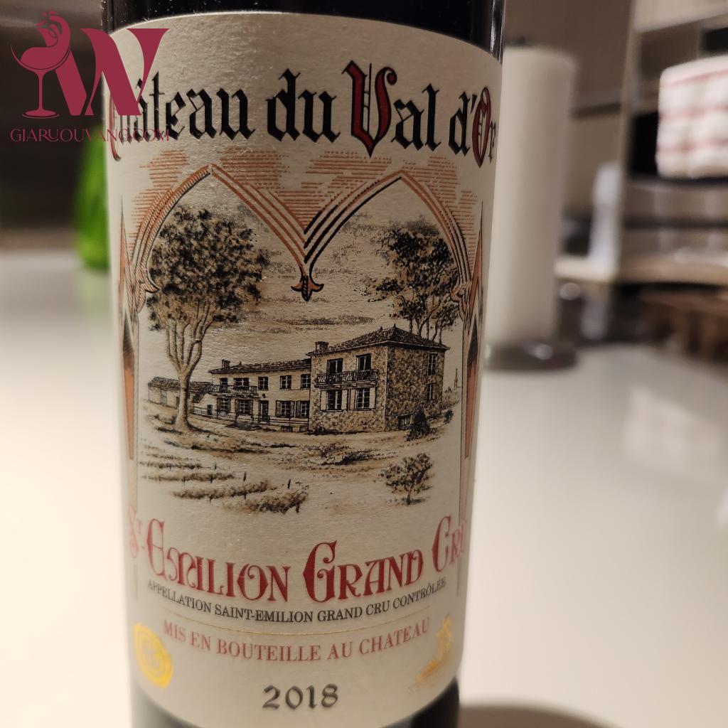 RƯỢU VANG PHÁP CHÂTEAU DU VAL D'OR 14 ĐỘ RẺ NHẤT
