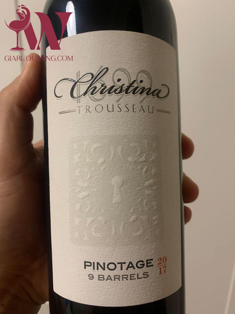 RƯỢU VANG CHRISTINA TROUSSEAU 9 BARRELS PINOTAGE