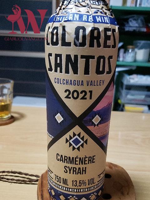 VANG CHILE COLORES SANTOS CARMENERE SYRAH 13,5 ĐỘ
