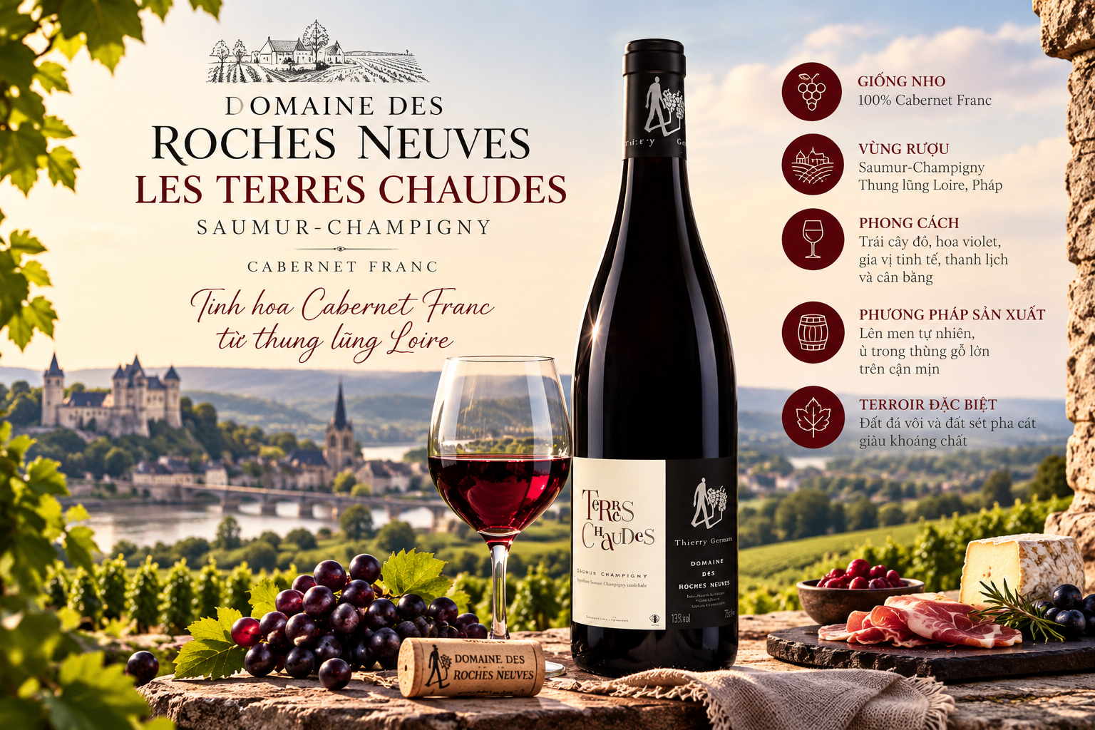 Domaine des Roches Neuves Les Terres Chaudes Saumur Champigny3