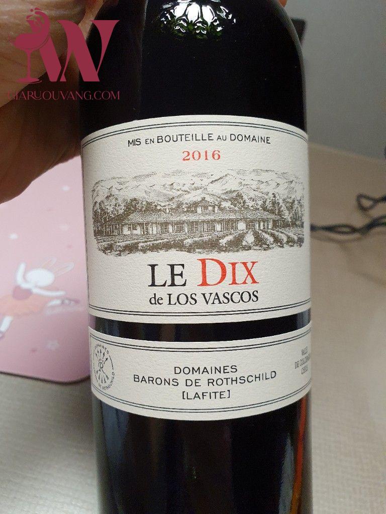 VANG CHILE LOS VASCOS LE DIX 15 ĐỘ