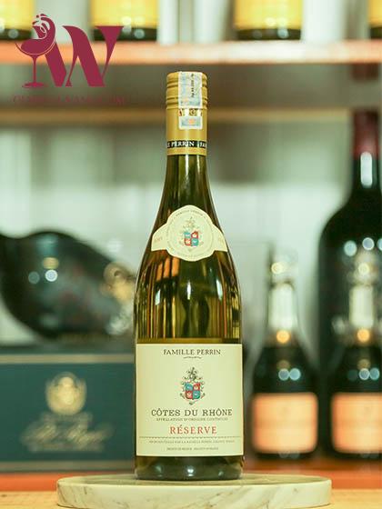 VANG PHÁP FAMILLE PERRIN CÔTES-DU-RHÔNE BLANC RÉSERVE