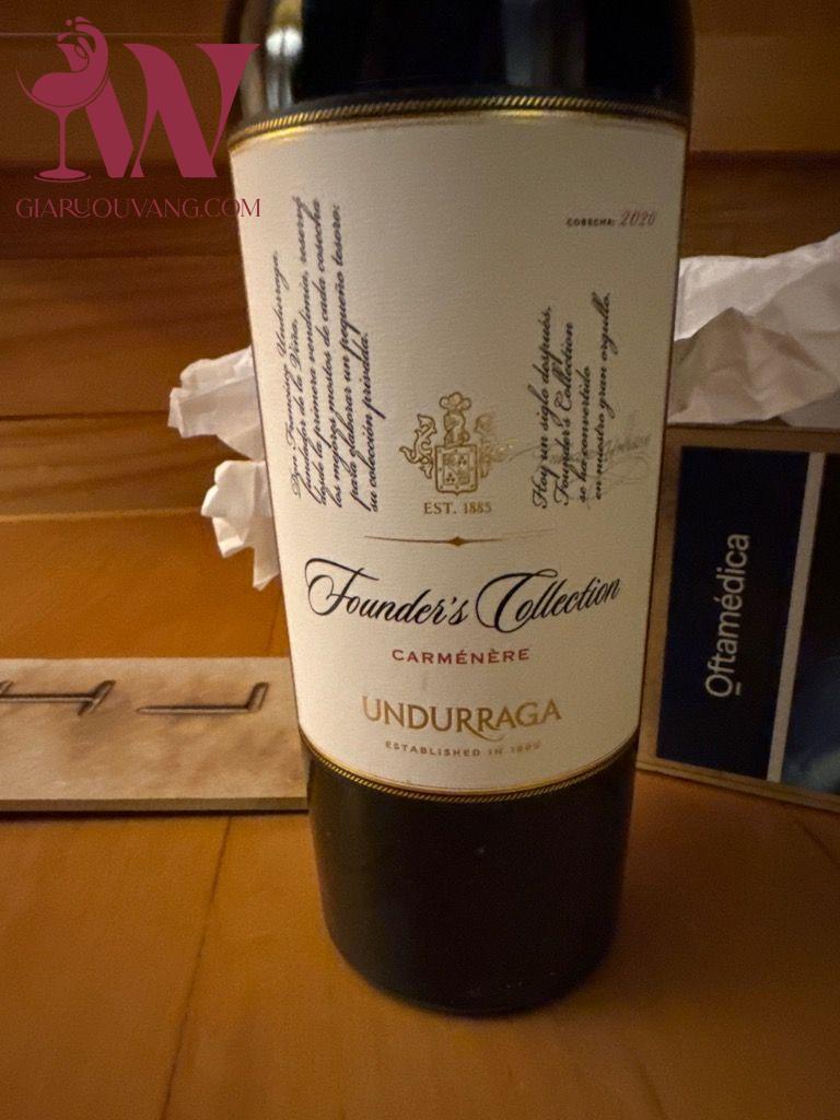 VANG CHILE FOUNDER'S COLLECTION CARMENERE-RẺ