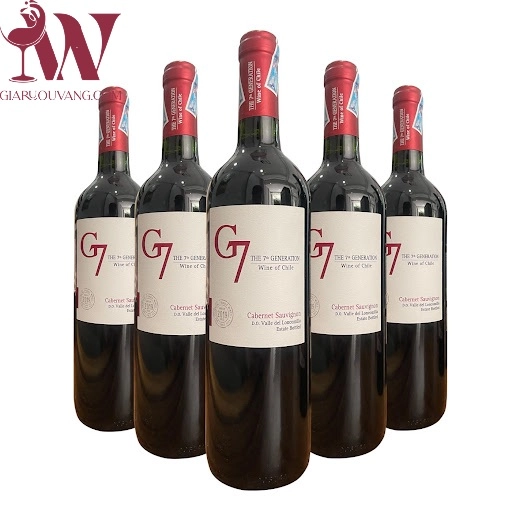 RƯỢU VANG CHILE G7 CLASICO CABERNET SAUVIGNON 13,5 ĐỘ