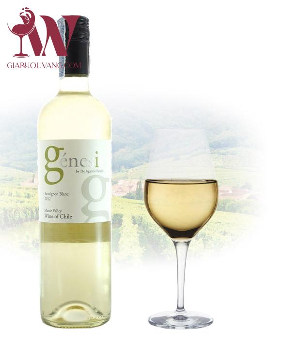 VANG TRẮNG CHILE GENESIS SAUVIGNON BLANC 12,5 ĐỘ