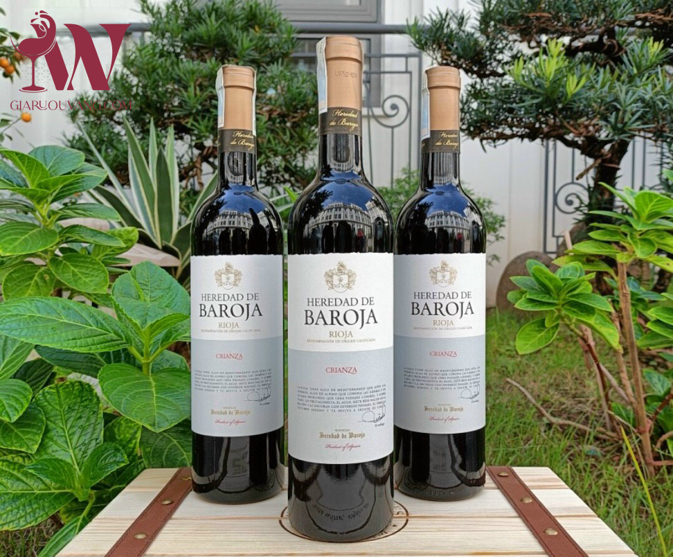 RƯỢU VANG HEREDAD DE BAROJA CRIANZA 13,5 ĐỘ RẺ NHẤT