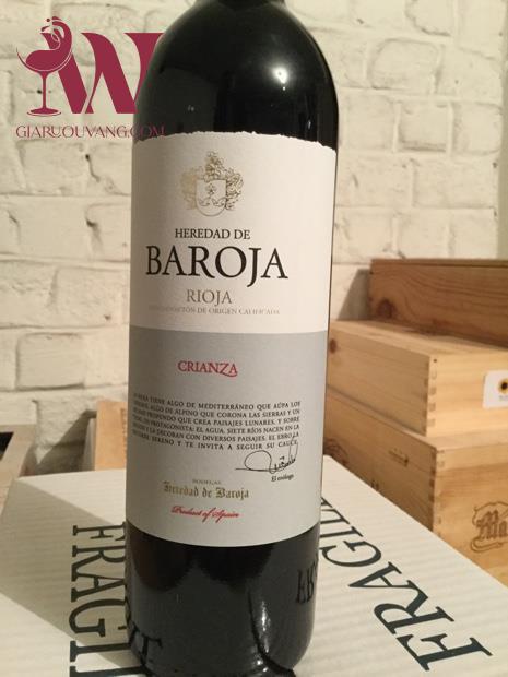 RƯỢU VANG HEREDAD DE BAROJA CRIANZA 13,5 ĐỘ RẺ NHẤT