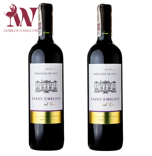 VANG PHÁP HERITAGE DE NIER SAINT EMILION GRAND CRU 14 ĐỘ