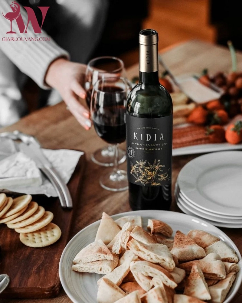 VANG CHILE KIDIA GRAN RESERVA CABERNET SAUVIGNON 14,5 ĐỘ
