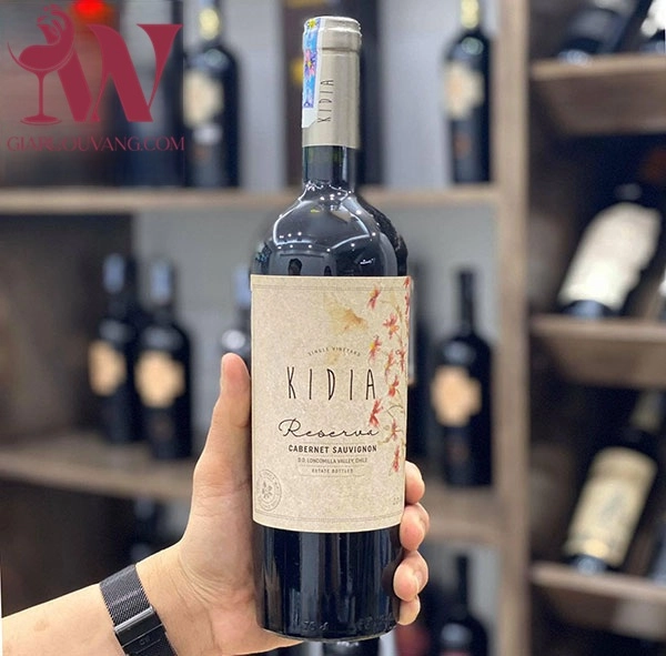 VANG CHILE KIDIA RESERVA CABERNET SAUVIGNON 13,5 ĐỘ