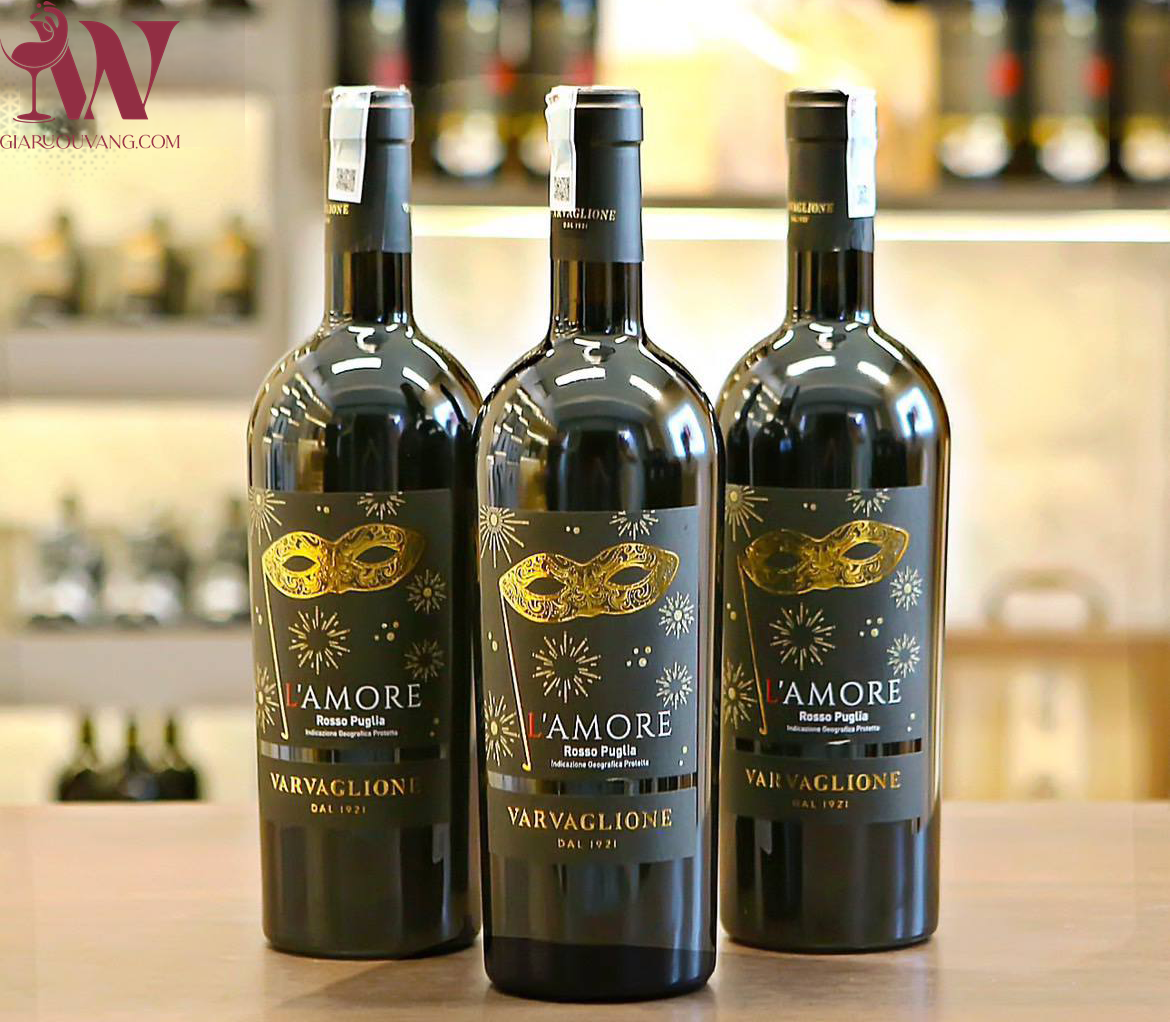VANG Ý L'AMORE ROSSO PUGLIA 15 ĐỘ RẺ NHẤT