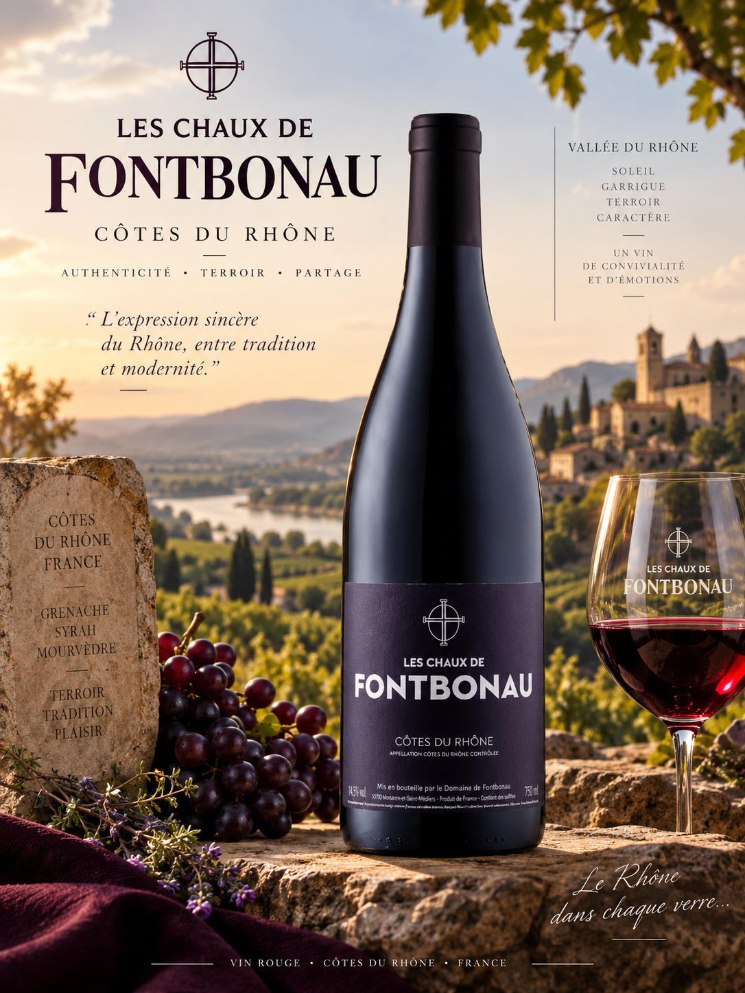 Les Chaux de Fontbonau, Cotes du Rhone3