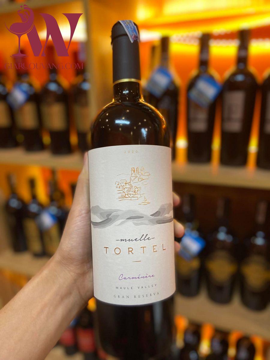 VANG CHILE MUELLE TORTEL GRAN RESERVA CARMENERE 14 ĐỘ