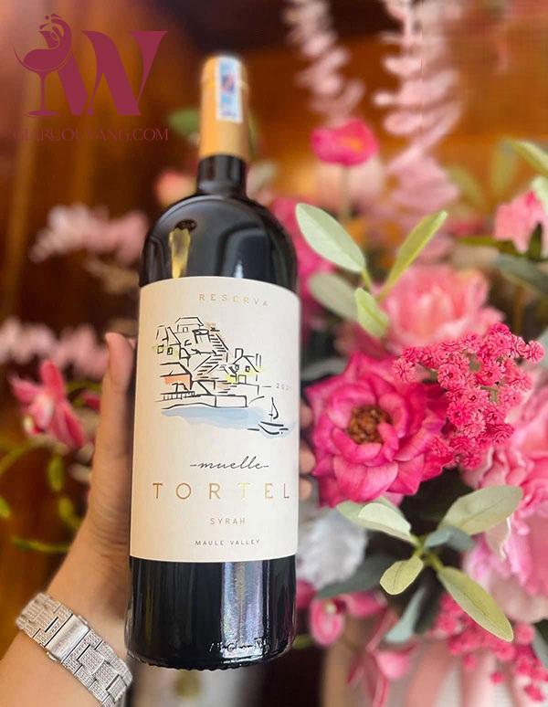 VANG CHILE MUELLE TORTEL RESERVA SYRAH 13,5 ĐỘ-RẺ