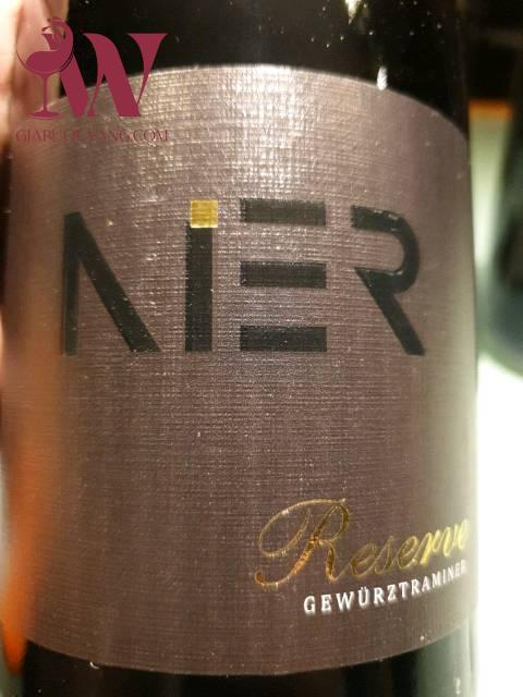 RƯỢU VANG TRẮNG NIER RESERVE GEWURZTRAMINER