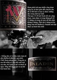 VANG Ý PALADIN M MALBECH 2018