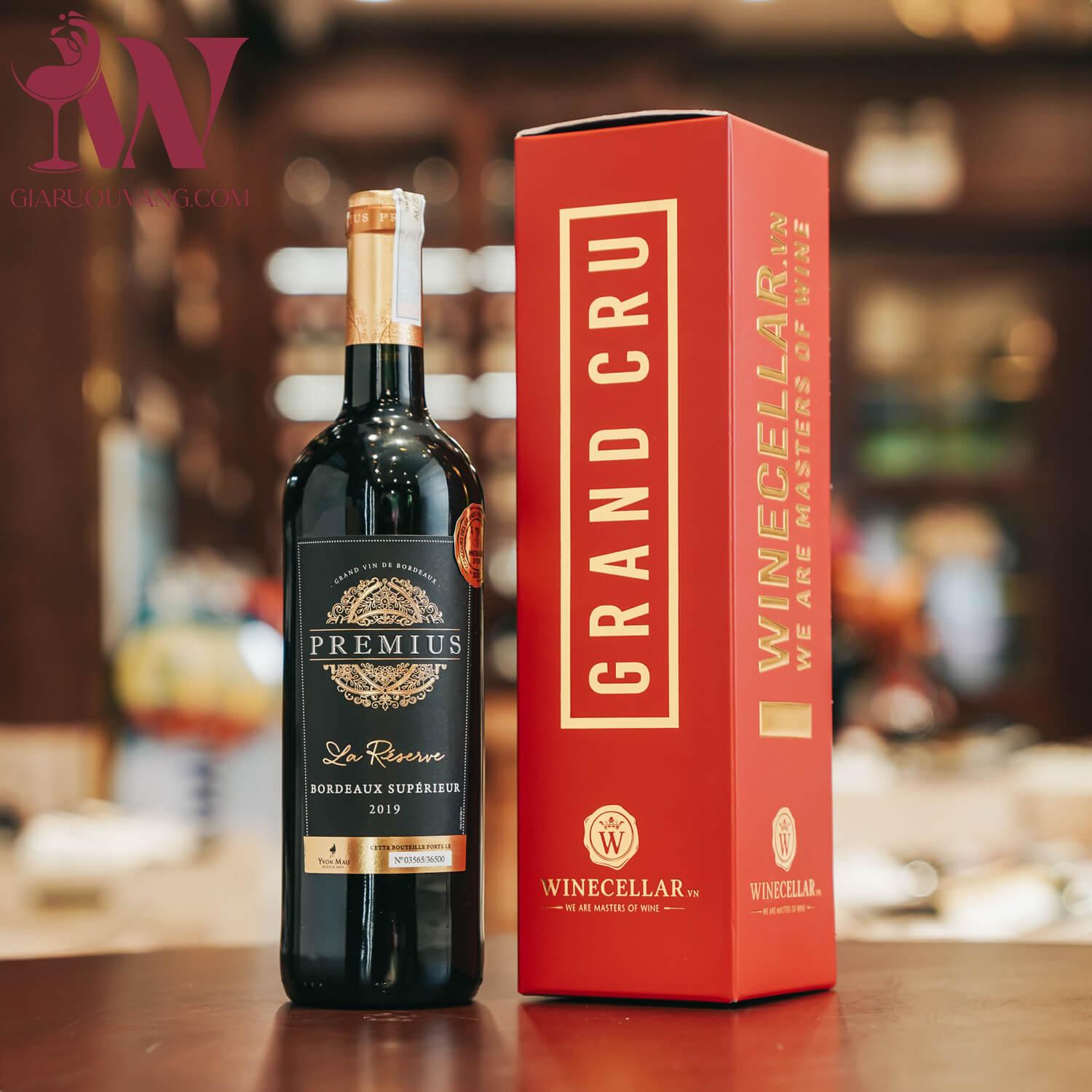 VANG PHÁP PREMIUS LA RÉSERVE BORDEAUX SUPÉRIEUR