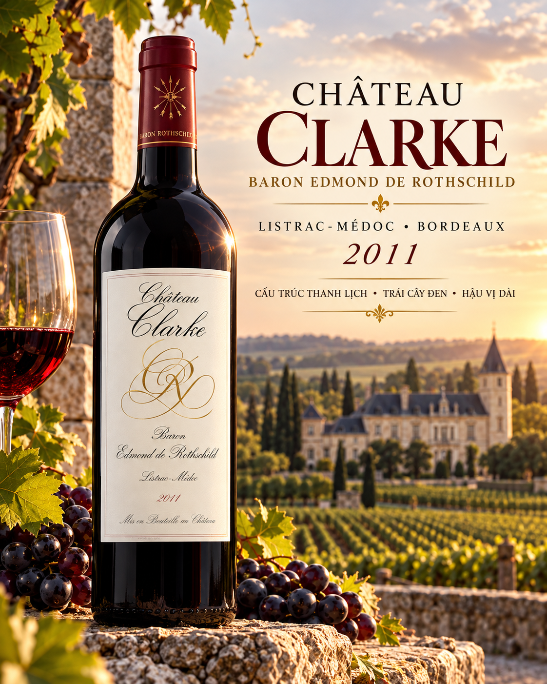 RƯỢU VANG PHÁP CHÂTEAU CLARKE