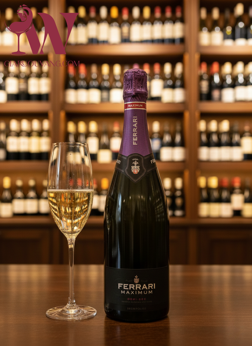 RƯỢU VANG SPARKLING FERRARI MAXIMUM DEMI-SEC TRENTODOC
