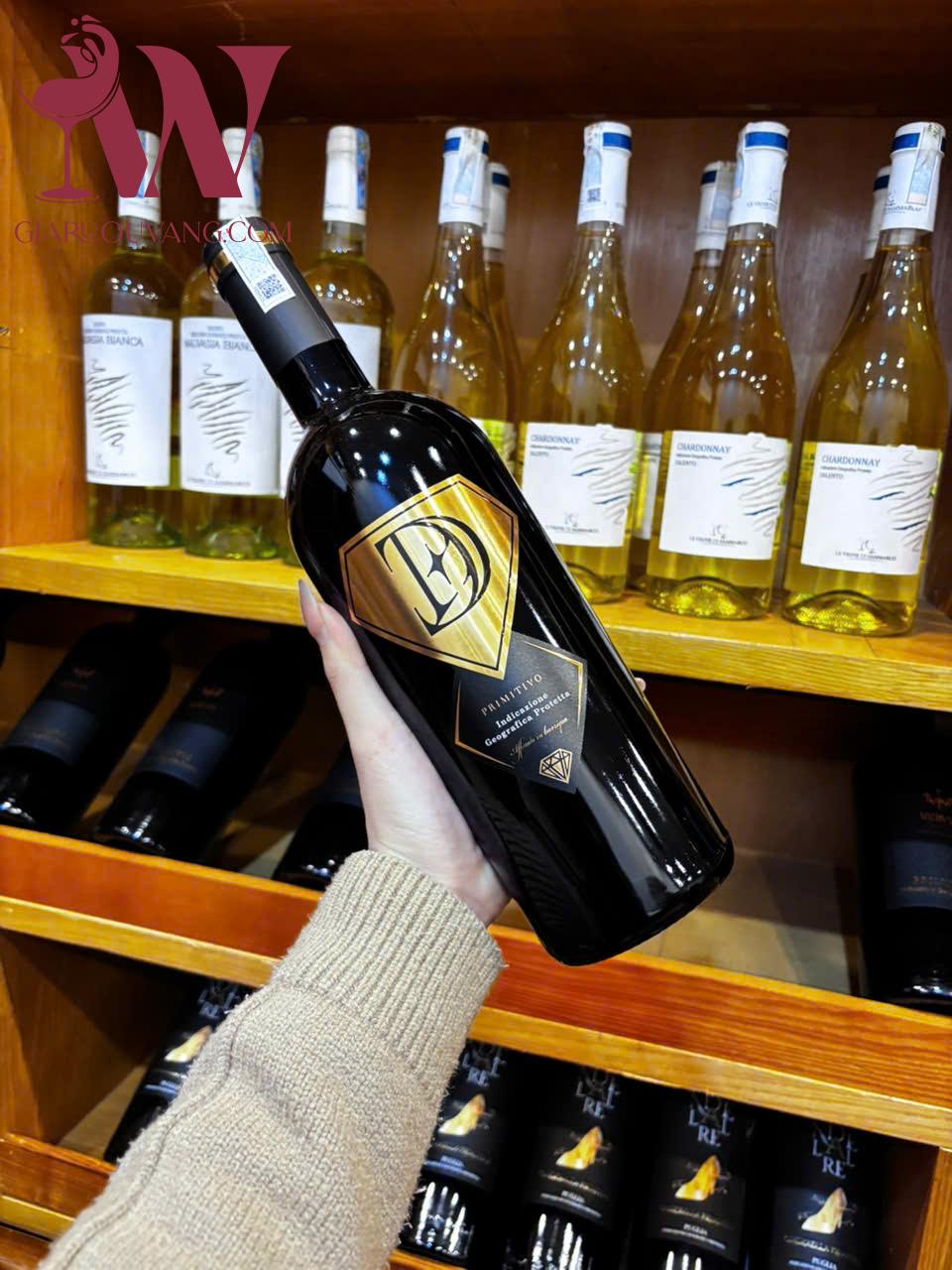 RƯỢU VANG Ý D PRIMITIVO 14,5 ĐỘ 