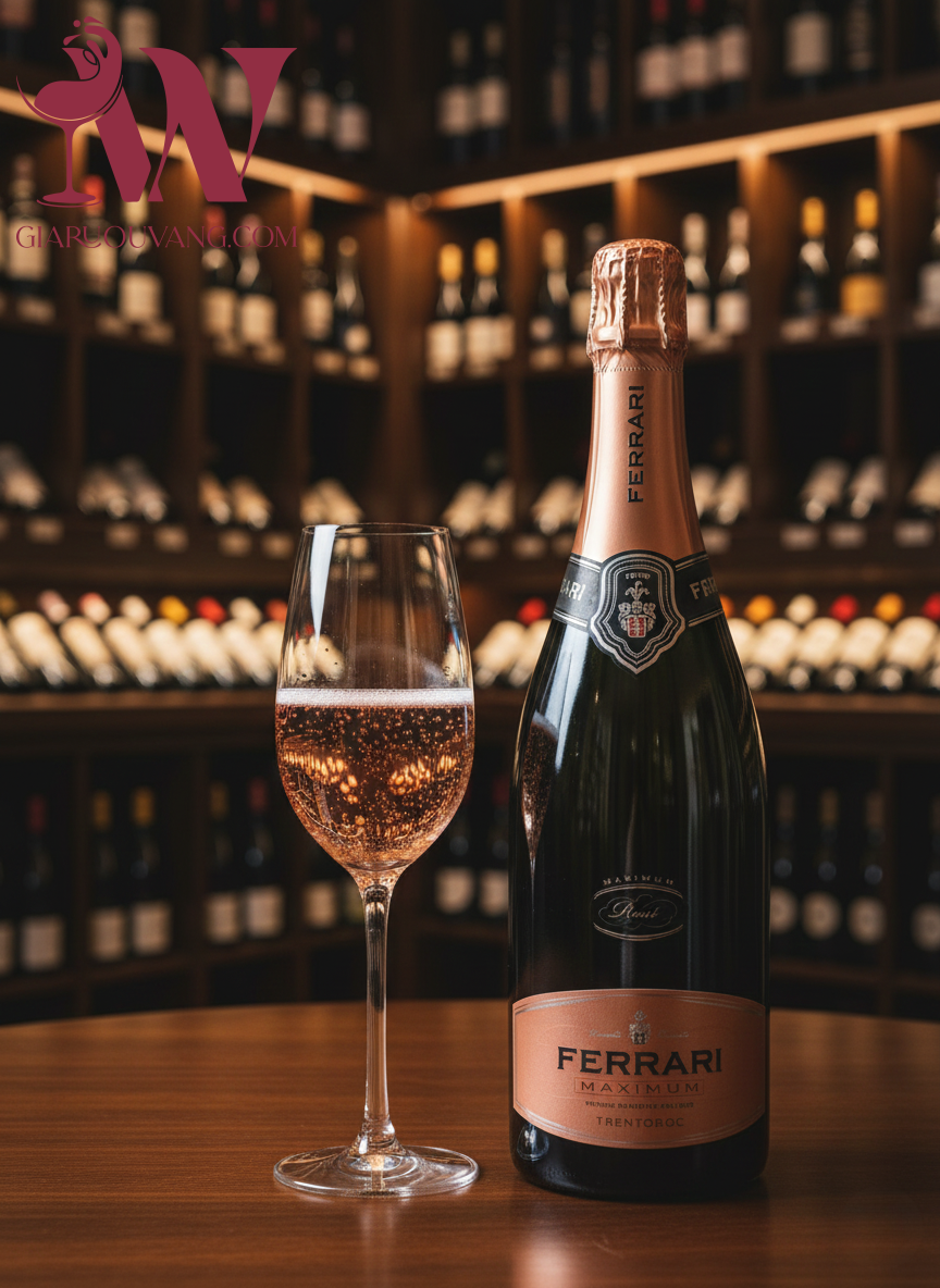 RƯỢU VANG SPARKLING FERRARI MAXIMUM ROSE TRENTODOC