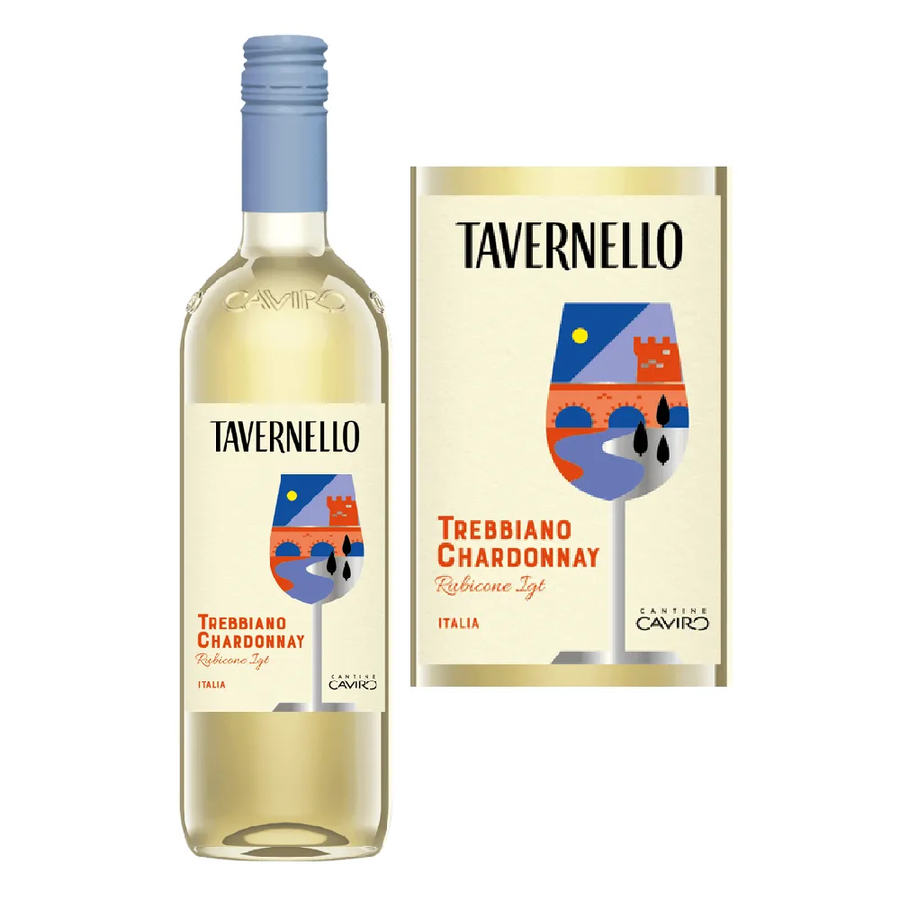 VANG Ý TAVERNELLO TREBBIANO CHARDONNAY RUBICONE