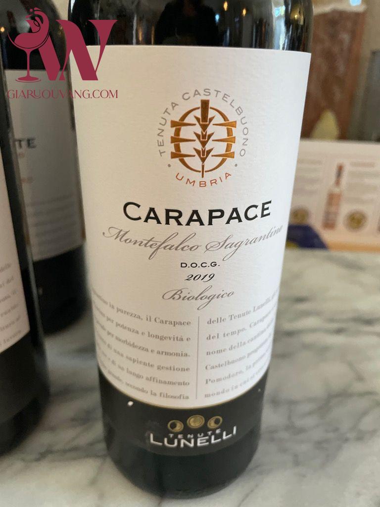 RƯỢU VANG TENUTE LUNELLI CARAPACE MONTEFALCO SAGRANTINO