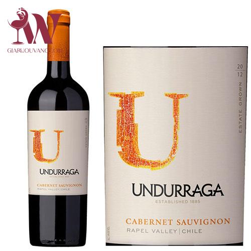 VANG CHILE UNDUR VARIETAL CABERNET SAUVIGNON 13,5 ĐỘ