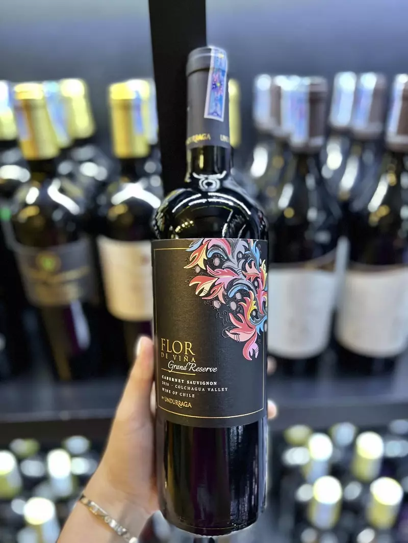 VANG CHILE UNDURRAGA FLOR DE VINA 13,5 ĐỘ-RẺ NHẤT