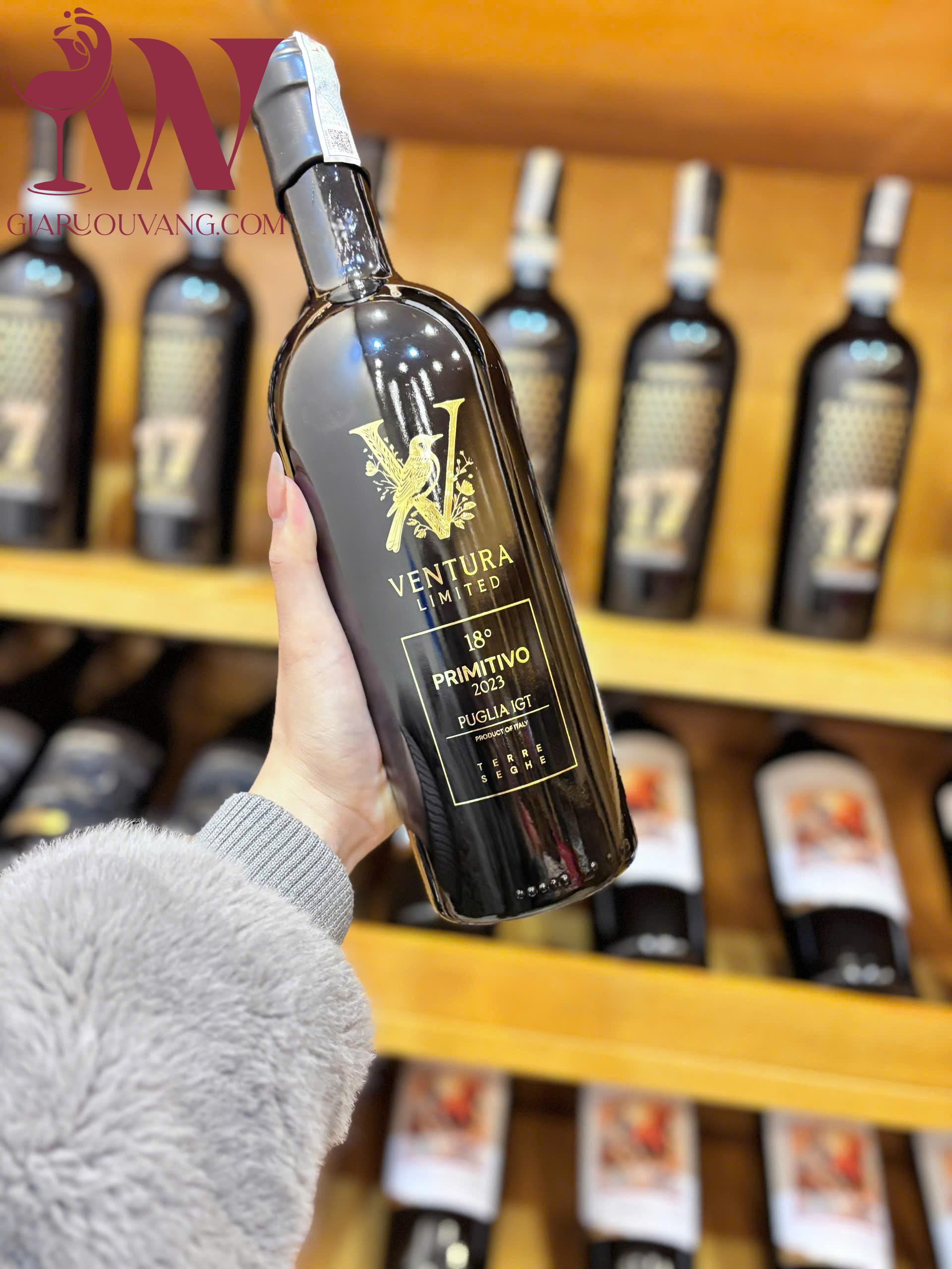 VANG Ý V VENTURA LIMITED 18 ĐỘ PRIMITIVO