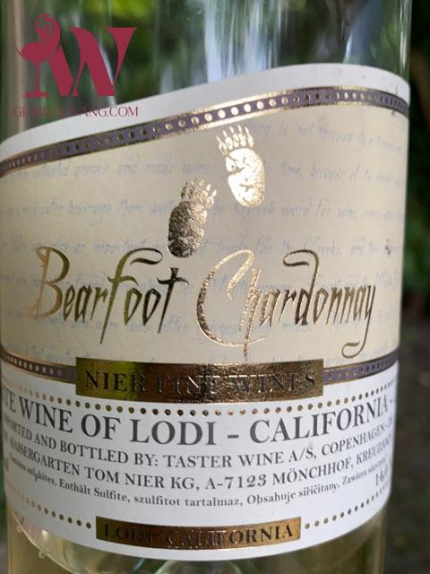 VANG TRẮNG MỸ BEARFOOT CHARDONNAY 14 ĐỘ