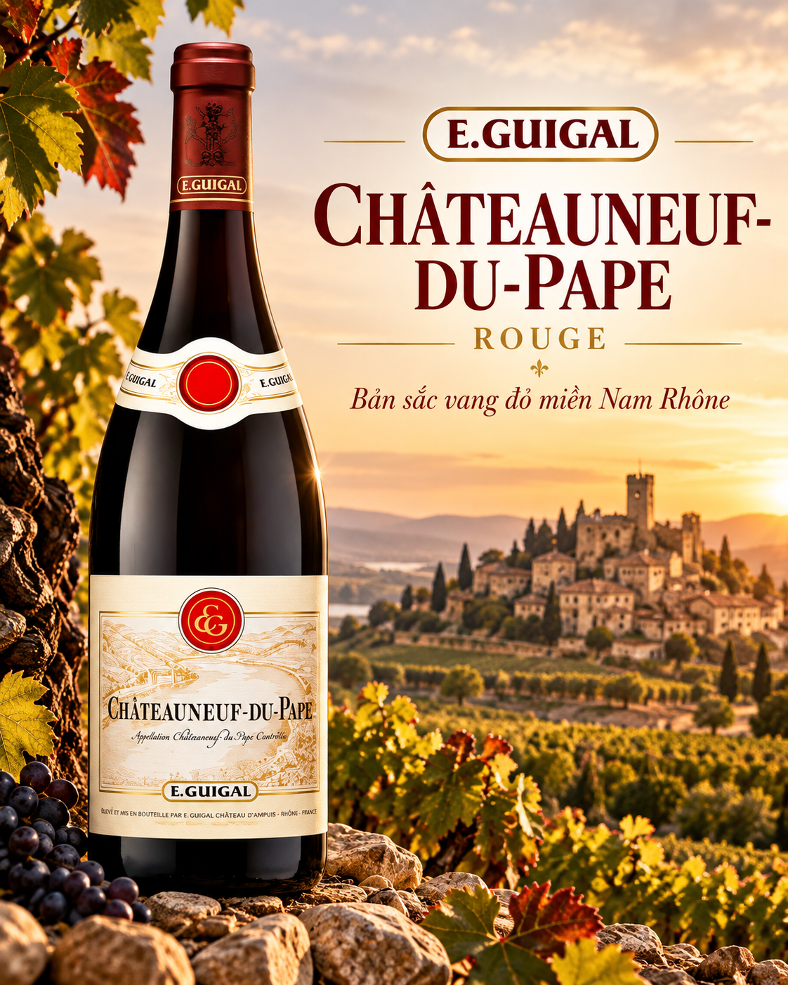 VANG PHÁP E.GUIGAL CHÂTEAUNEUF-DU-PAPE