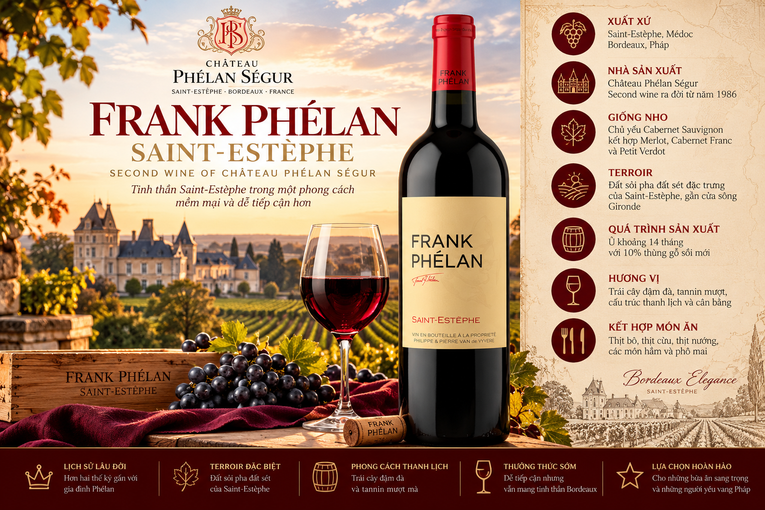 VANG PHÁP FRANK PHELAN SAINT ESTEPHE