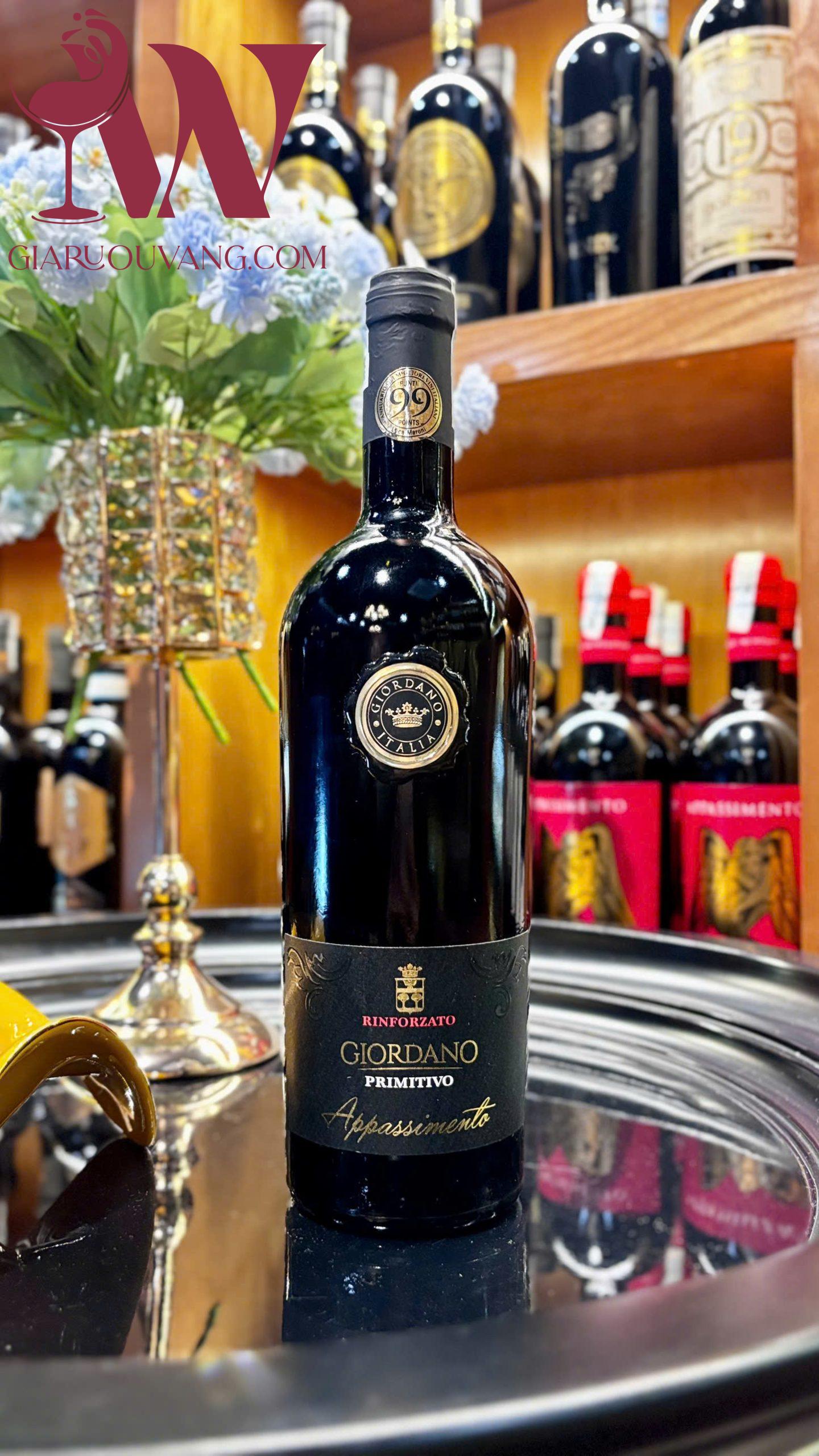 Vang Ý Giordano Primitivo Appassimento 99