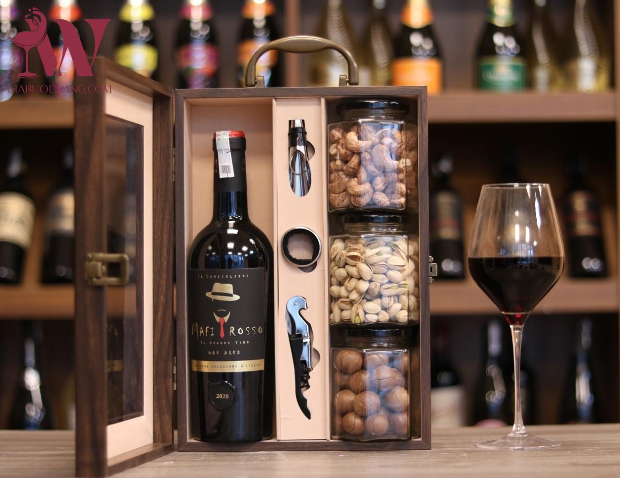 VANG Ý MAFI ROSSO IL GRANDE VINO OAK AGED 14,5 ĐỘ RẺ