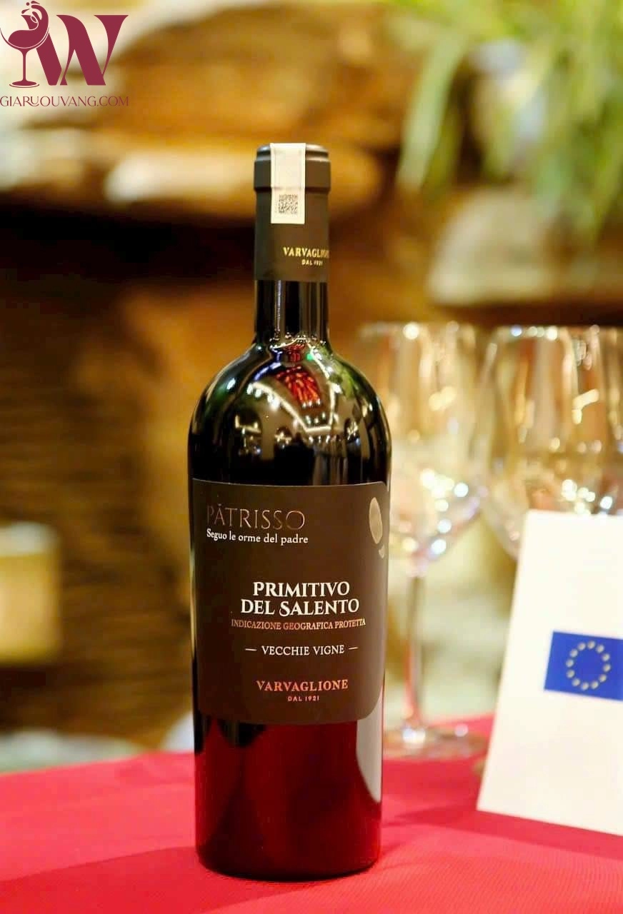 VANG Ý PATRISSO PRIMITIVO DEL SALENTO 18,5 ĐỘ