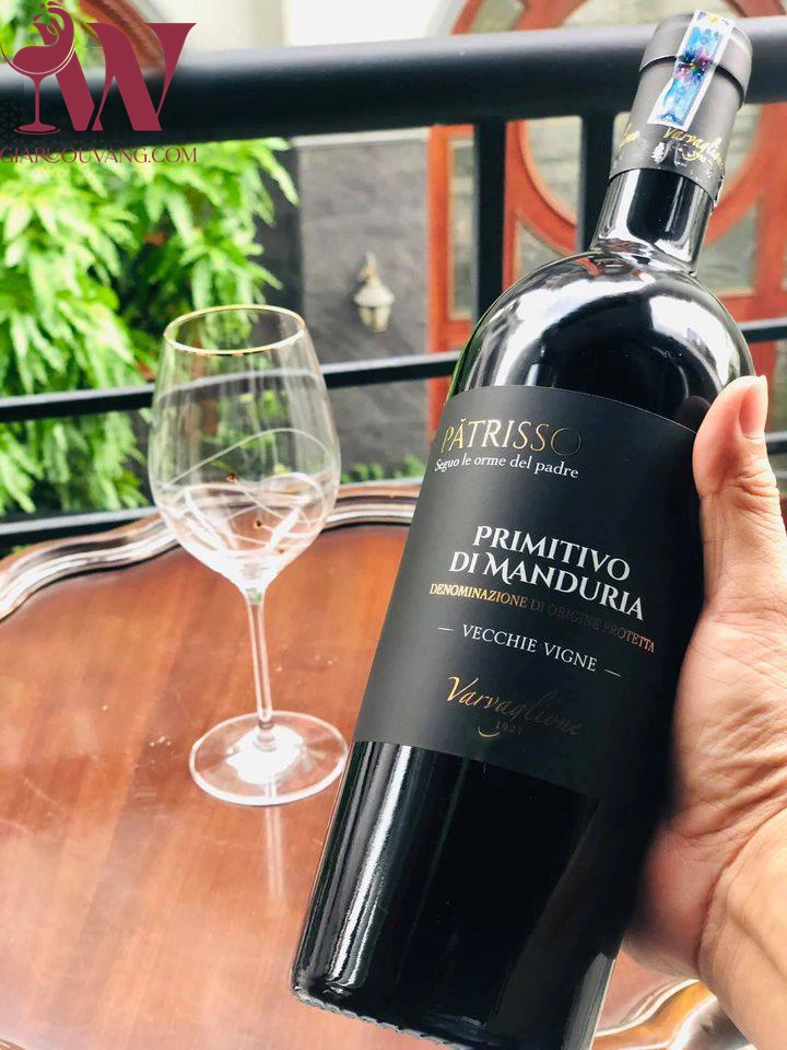 VANG Ý PATRISSO PRIMITIVO DEL SALENTO 18,5 ĐỘ