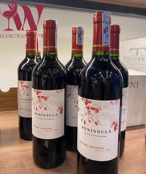 VANG CHILE VENTISQUERO PENINSULA CABERNET SAUVIGNON 13 ĐỘ