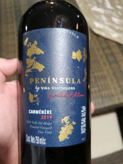 VANG CHILE VENTISQUERO PENINSULA LIMITED EDITION CARMENERE