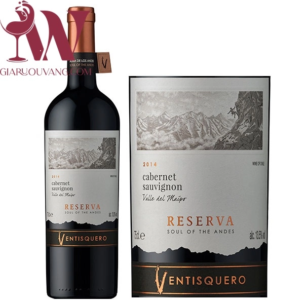 VANG CHILE VENTISQUERO RESERVA CABERNET SAUVIGNON RẺ