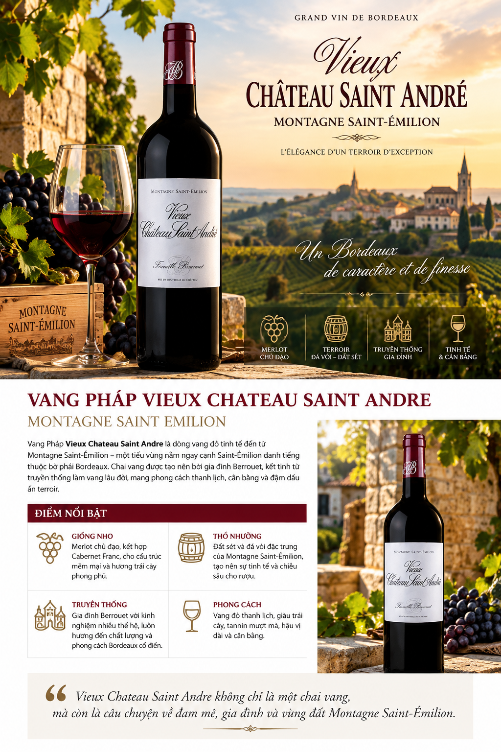 Vieux Chateau Saint Andre, Montagne Saint Emilion4