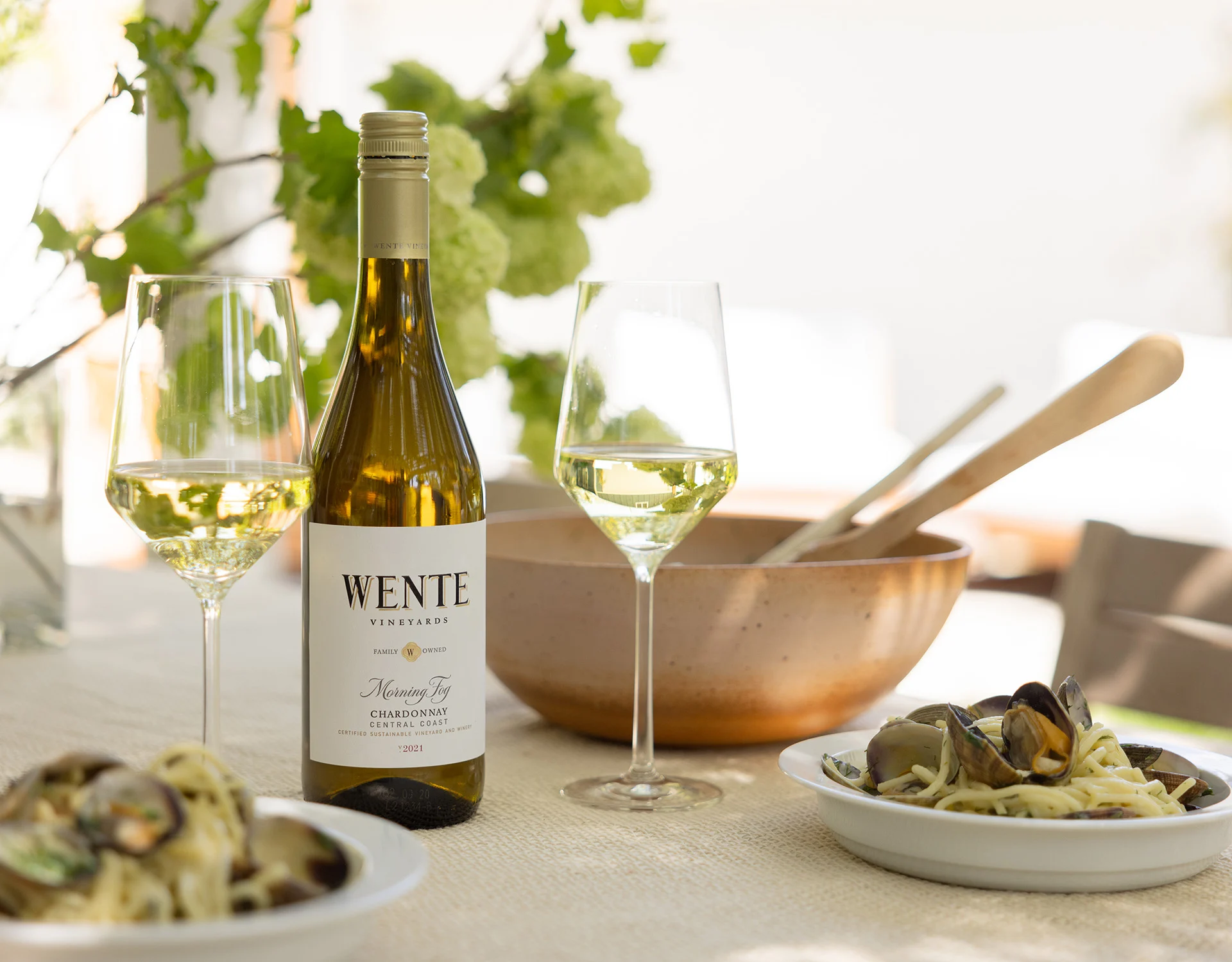 VANG MỸ WENTE VINEYARDS MORNING FOG CHARDONNAY 13,5 ĐỘ