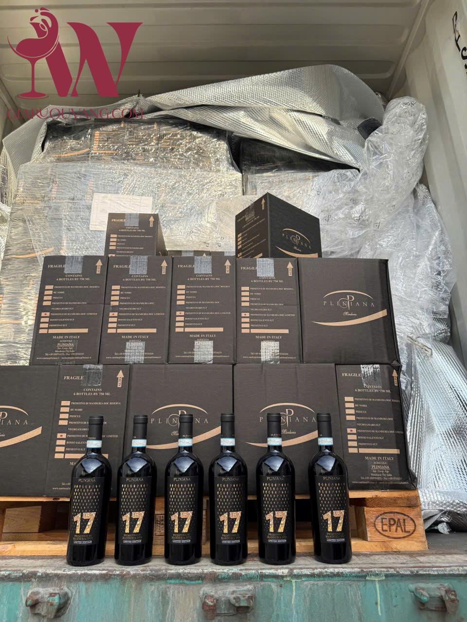 VANG Ý 17 PLINIANA PRIMITIVO DI MANDURIA