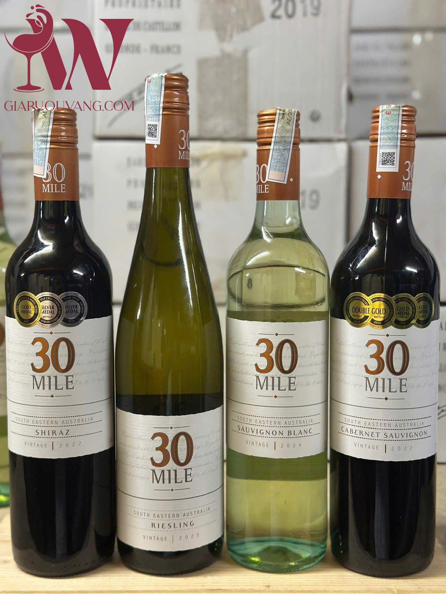 RƯỢU VANG 30 MILE SAUVIGNON BLANC-RIESLING RẺ NHẤT